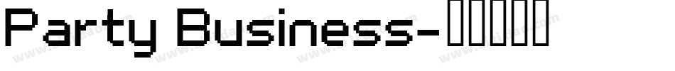 Party Business字体转换